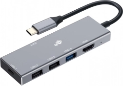 USB-C Rozbočovač 7v1 s HDMI, USB, PD a čtečkou karet
