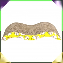 Vlnitý kartonový škrabadlo a lehátko pro kočky