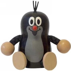 Detoa Krtek velká dřevěná dekorace