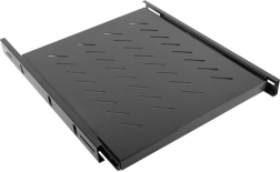 Výsuvná police 1U do 19" rozvaděče 800 mm, černá