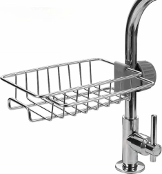 Univerzální kuchyňský a koupelnový organizér na kohoutek z nerezové oceli