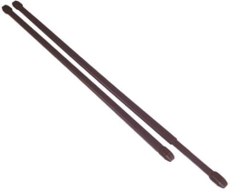 Teleskopická vitrážová tyč 50–90 cm, kovová, hnědá, sada 2 ks