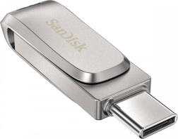 Sandisk ultra dual drive luxe 256 gb usb 3.1 type‑c/usb‑a kovová flash jednotka