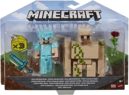 Minecraft figurky 8 cm – dvojbalení s doplňky