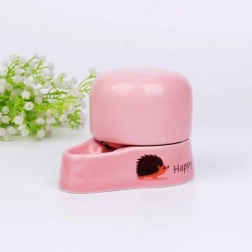 Keramická napáječka pro domácí mazlíčky 230 ml – růžová