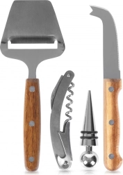 Sada doplňků na víno a sýry 4 ks