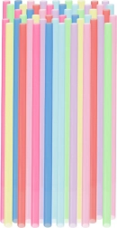 Barevná brčka na nápoje 22 cm, 50 ks