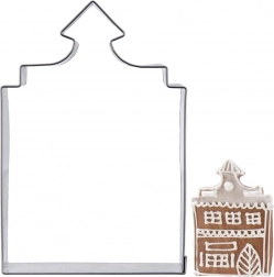 Nerezové vykrajovátko na sušenky domeček 10 cm