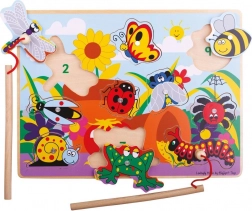 Bigjigs Toys Dřevěná hra chytání hmyzu