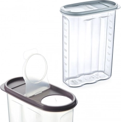 Plastový dóza na sypké potraviny s dávkovačem a měrkou 2,4 l