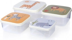 Dětské dózy na potraviny 4 ks – zvířecí motivy