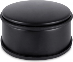 Kovová zarážka na dveře, černá, 11,5 cm