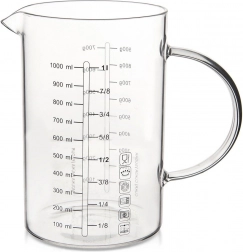 Skleněná kuchyňská odměrka 1 l