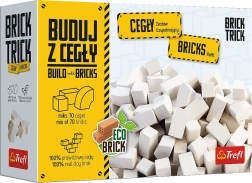 Trefl Brick Trick balení bílých cihel, mix 70 ks