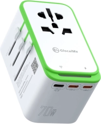 Univerzální cestovní adaptér s 4G/LTE Wi‑Fi hotspotem GLOCALME Roamplug (70 W)