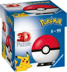 3D puzzle Pokémon poké ball od Ravensburger, 54 dílků