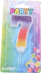 Párty svíčka číslo 7 Hvězdy