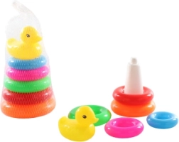 Plastová skládačka kužel s kačenkou 17 × 10 cm