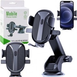 Univerzální silný držák do auta na telefon – čelní sklo, palubní deska a mřížka větrání