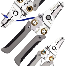 Multifunkční kleště na odizolování a krimpování kabelů 0,8–3,2 mm 7 v 1
