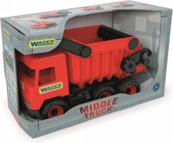 Červená nákladní vyklápěčka Wader Middle Truck