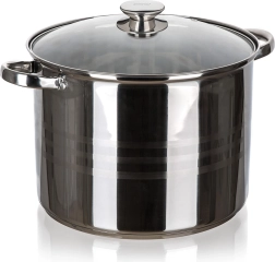 Nerezový hrnec 30 cm se skleněnou poklicí 16,2 l LIVING