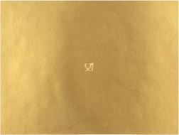 Zlatý obdélníkový podložka pod dort 40 × 30 cm