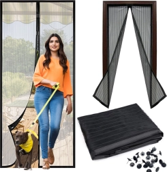 Moskytiéra na dveře s magnetickým zavíráním 100 × 210 cm