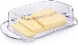 Průhledná plastová máslenka s víčkem 17,5 × 11,5 × 4,5 cm