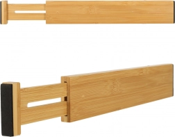 Bambusový nastavitelný šuplíkový organizér na příbory a nástroje 43 cm