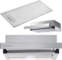 Teleskopický kuchyňský odsavač 50 cm nerez BERDSEN BT-233 s LED osvětlením
