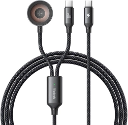 Mcdodo 2v1 USB-C kabel a nabíječka pro Apple Watch, 60W, 1,2m