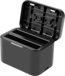 Nabíjecí pouzdro na baterie a paměťové karty pro Insta360 X4 - černé