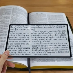 Elastická kapesní stránková lupa 12 × 18 cm