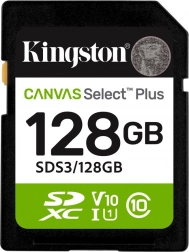Paměťová karta SD 128GB Kingston Canvas Select Plus Gen3
