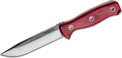 Venkovní nůž Condor Bushcraft Bliss, 12,2 cm, červená Micarta, pouzdro Kydex + kůže