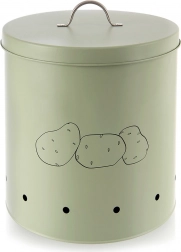 Kovový zelený box na brambory a zeleninu GREENISH 8,7 l