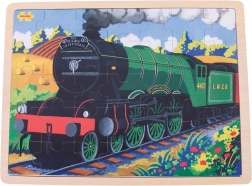 Dřevěné puzzle historický vlak Flying Scotsman