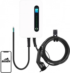 Nástěnná nabíječka pro elektromobily BESEN F30 s aplikací