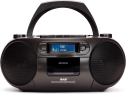 Přenosný boombox AIWA s CD, kazetou, USB, Bluetooth a DAB/FM rádiem