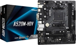ASRock A520M-HDV microATX základní deska AM4 s HDMI/DVI/VGA a M.2