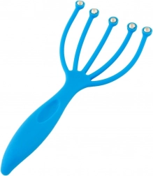 Masážní hřeben na hlavu modrý