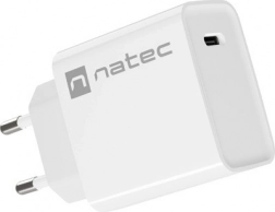 Síťová nabíječka NATEC Ribera 1x USB‑C 20 W bílá