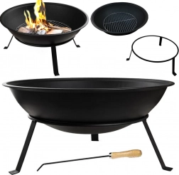 Zahradní ohniště s grilem 55 cm