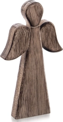 Dřevěná vánoční figurka anděla z mangového dřeva 24 cm