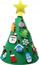 Filcový 3D vánoční stromek DIY 50 × 70 cm