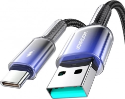Joyroom USB-A na USB-C kabel 3 A 1,2 m černý