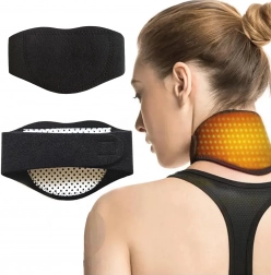 Magnetický hřejivý límec na krk s nastavitelným zapínáním