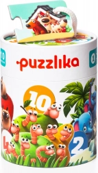 Puzzlika přátelé – moje první číselné puzzle 1–10, 20 dílků