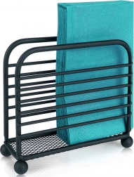 Kovový černý stojan na ubrousky 11,5 × 10 cm